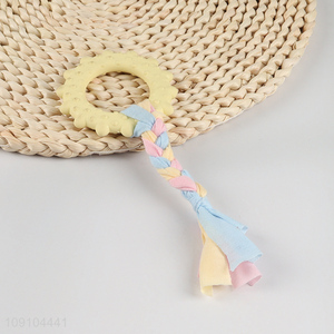 China factory bite-resistant pet chew toy pet teething toy