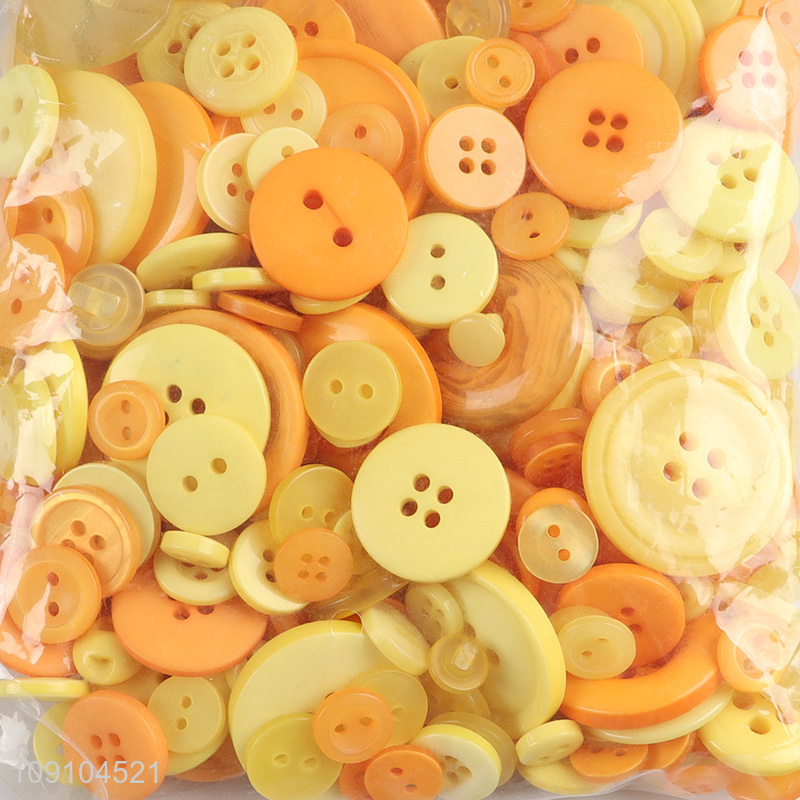 Top selling resin round DIY manual decorative button set