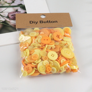 Top selling resin round DIY manual decorative button set