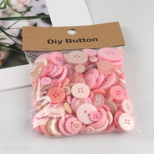 Most popular pink resin DIY manual decorative button set