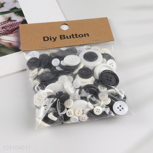 Low price round resin DIY manual decorative button set for sale