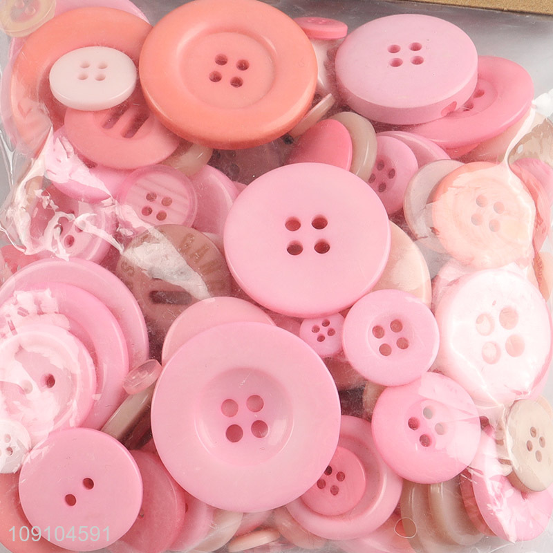 Most popular pink resin DIY manual decorative button set