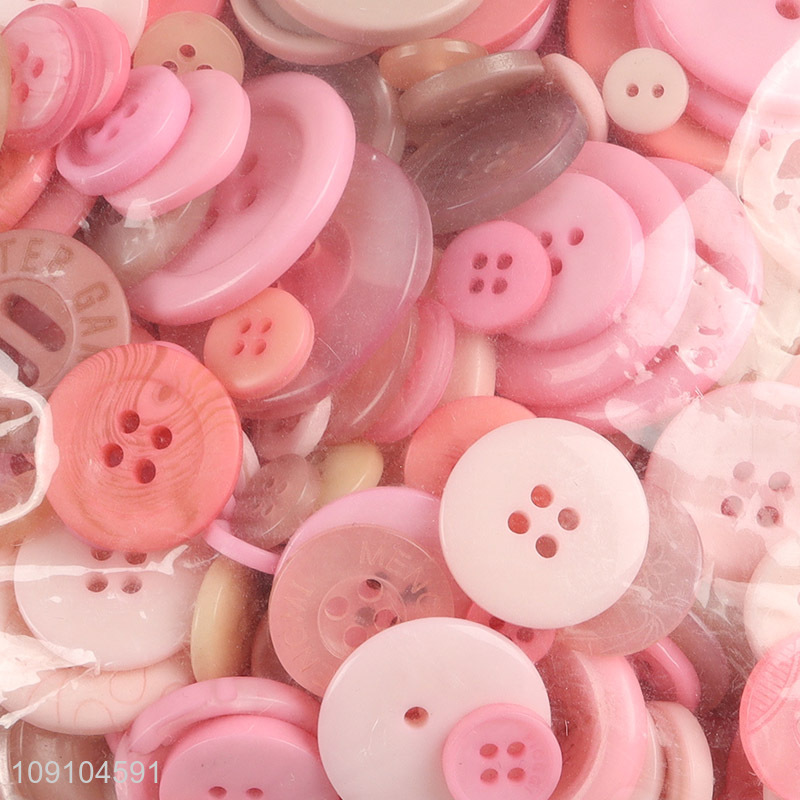 Most popular pink resin DIY manual decorative button set