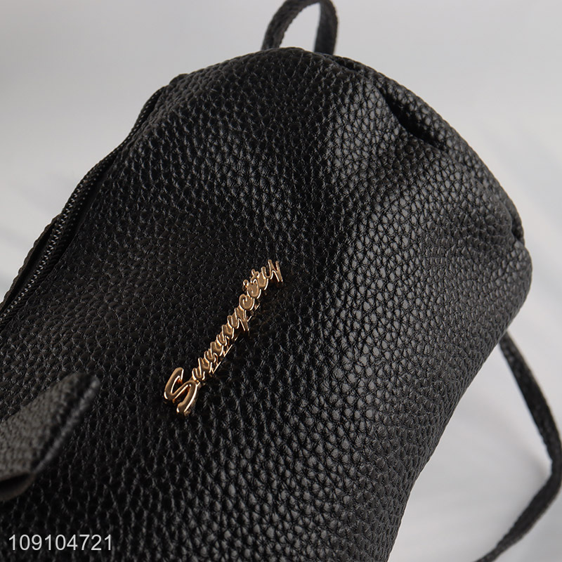 New Arrival PU Leather Cylinder Bag Trendy Crossbody Barrel Bag