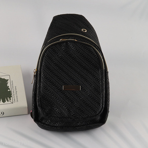 High Quality PU Leather Sling Chest Bag Crossbody Chest Bag