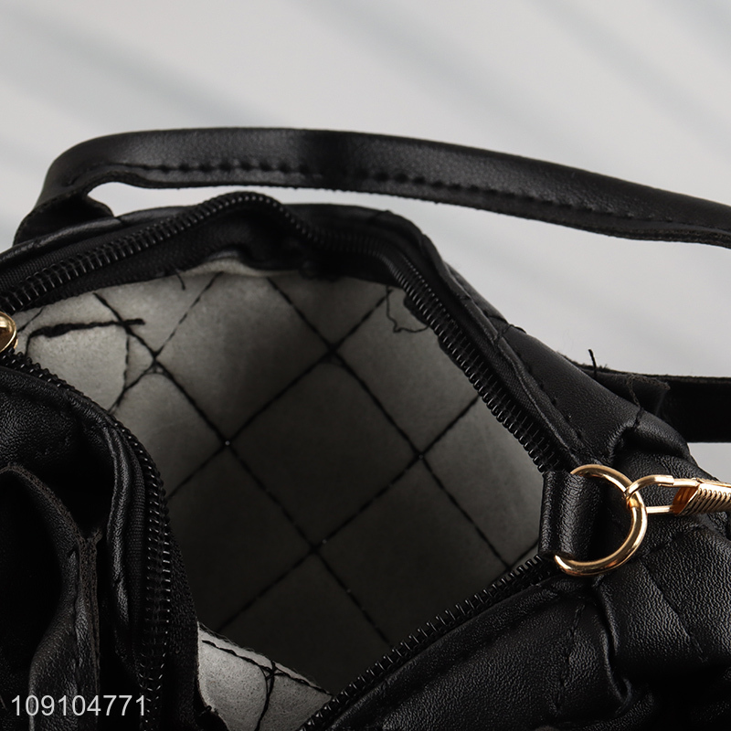 Wholesale Women PU Leather Handbag Crossbody Bag With Chain Strap