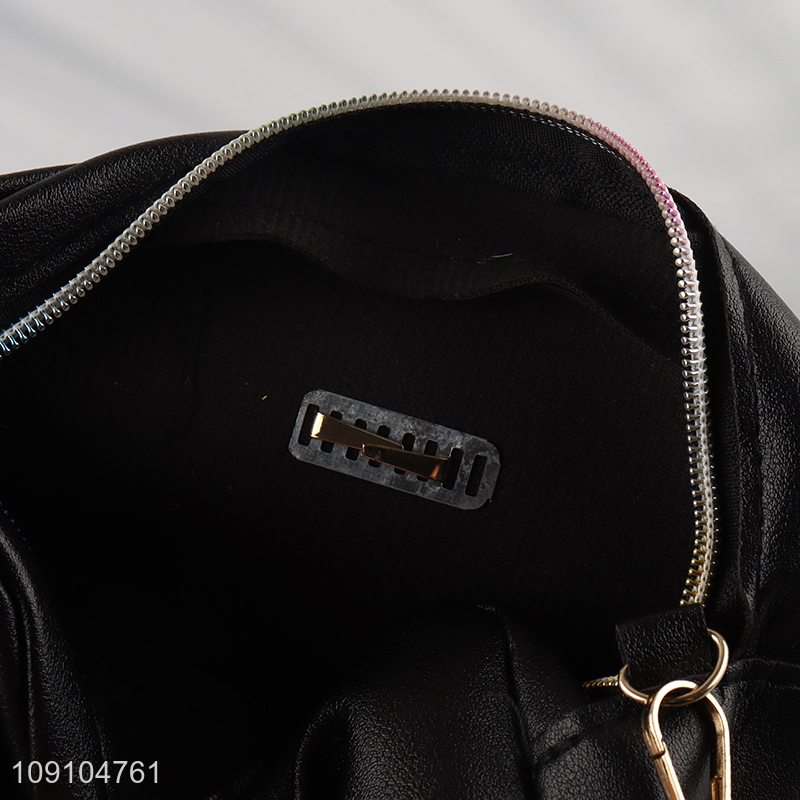 New Product Women PU Leather Crossbody Shoulder Bag With Wide Strap