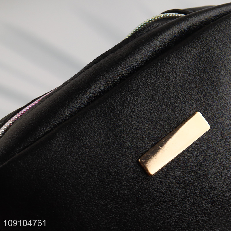 New Product Women PU Leather Crossbody Shoulder Bag With Wide Strap