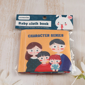 Top selling character series baby cloth book early educational toys