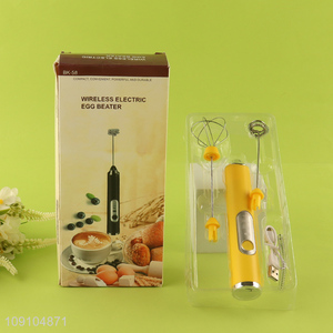 Wholesale 2-In-1 Electric Hand Mixer Egg Beater Wireless Milk Frother