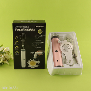 High Quality 2-In-1 Electric Hand Mixer Egg Beater with Milk Frother