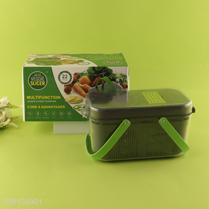 Factory Supply Multifunctional Vegetable and Fruit Chopper Set with Container