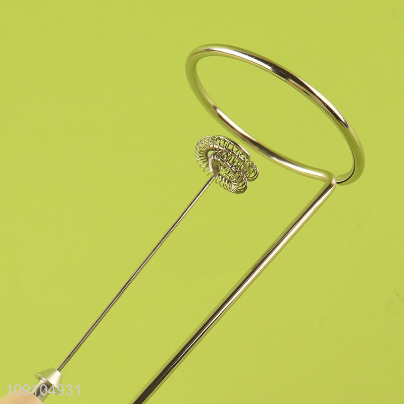 Factory Price Handheld Electric Milk Frother Foam Maker with Stand