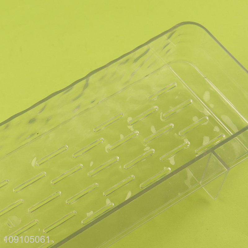 Wholesale Transparent Wall Mounted Suction Cup Shower Caddy Bathroom Storage Rack