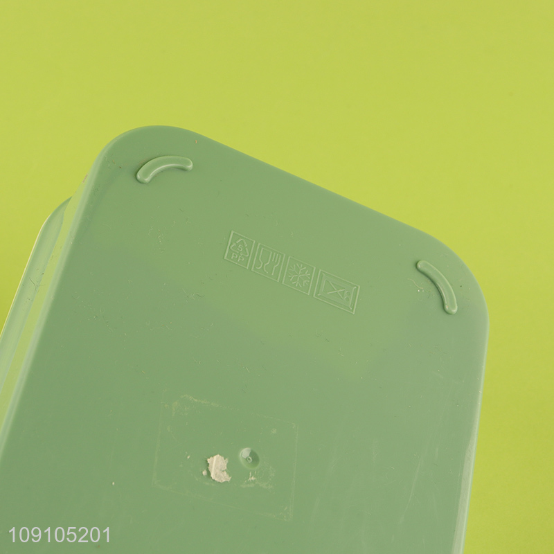 New Arrival Lunch Box 900ML 2-Compartment Plastic Bento Box with Spoon & Fork