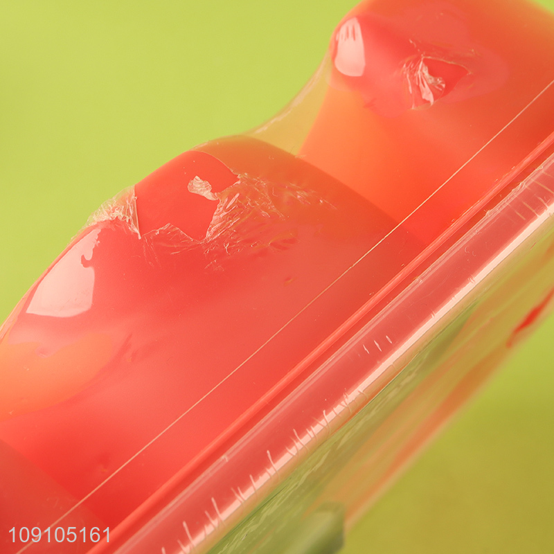 Wholesale Plastic Lunch Box 4-Compartment Plastic Bento Lunch Box with Spoon & Fork