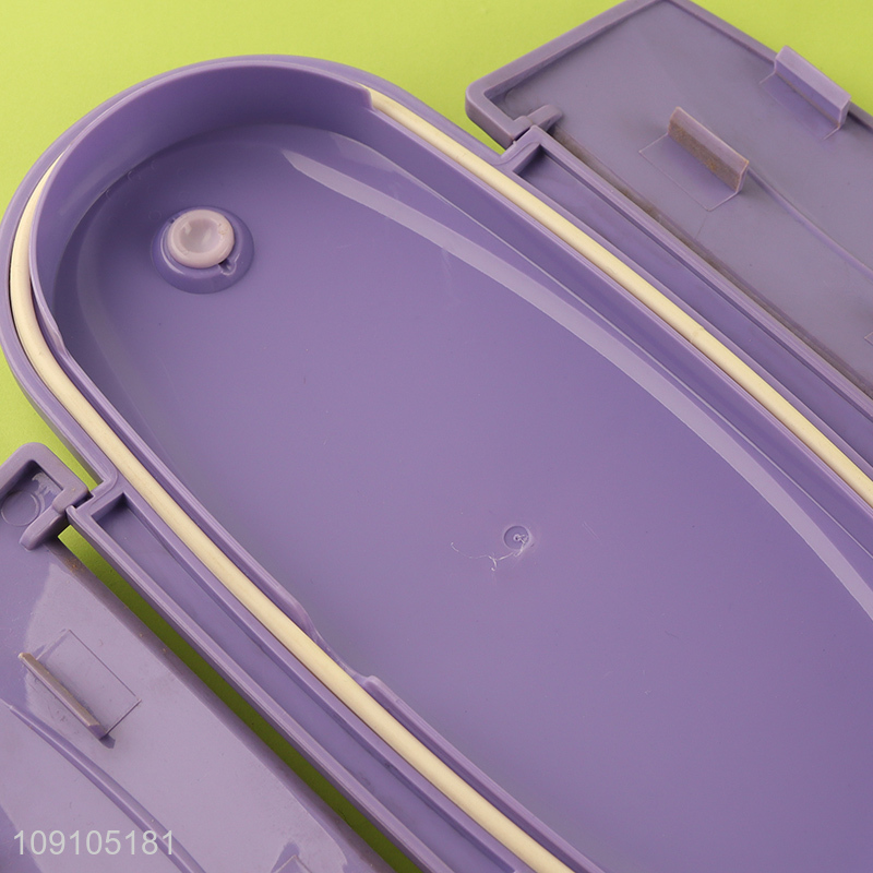 High Quality 2-Layer Plastic Bento Lunch Box Lunch Container with Spoon & Fork