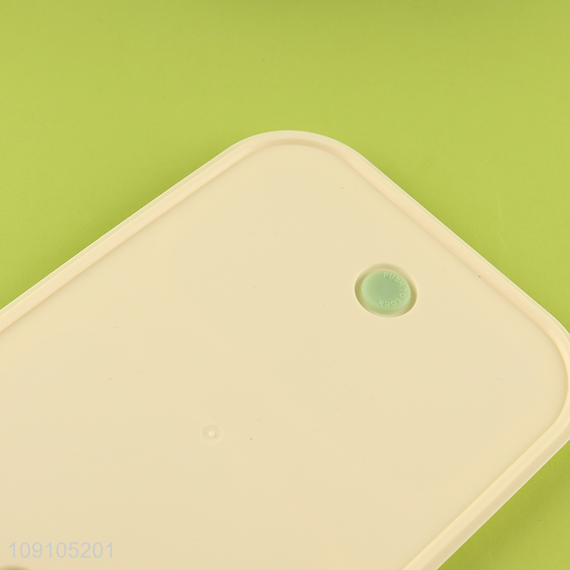 New Arrival Lunch Box 900ML 2-Compartment Plastic Bento Box with Spoon & Fork