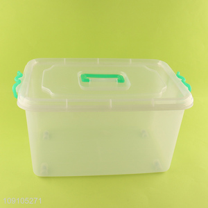 Wholesale Multi-Function Plastic Storage Bins Stackable Storage Box with Lid & Wheels