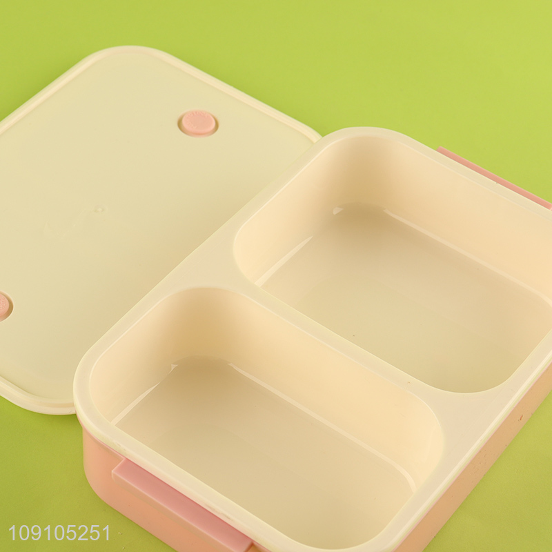 China Wholesale Lunch Box 2400ML 3-Layer Plastic Bento Lunch Box with Spoon & Fork