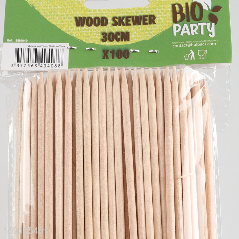 New arrival 30cm barbecue skewer wood sticks for barbecue party