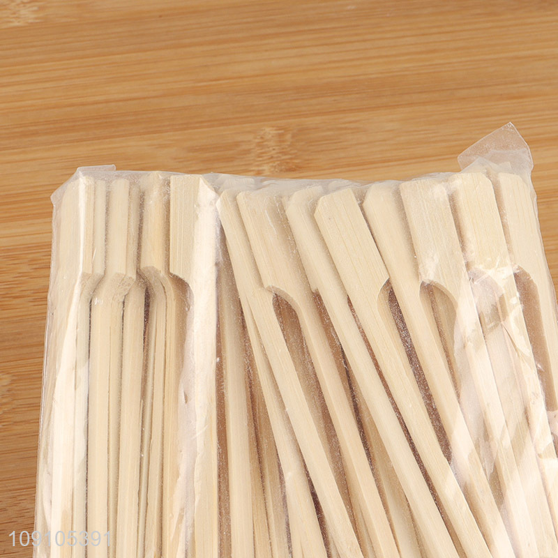 Top selling 100pcs wooden barbecue skewer wood sticks