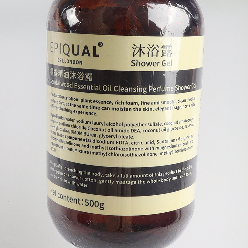 Popular products sandalwood essential oil cleansing perfume shower gel