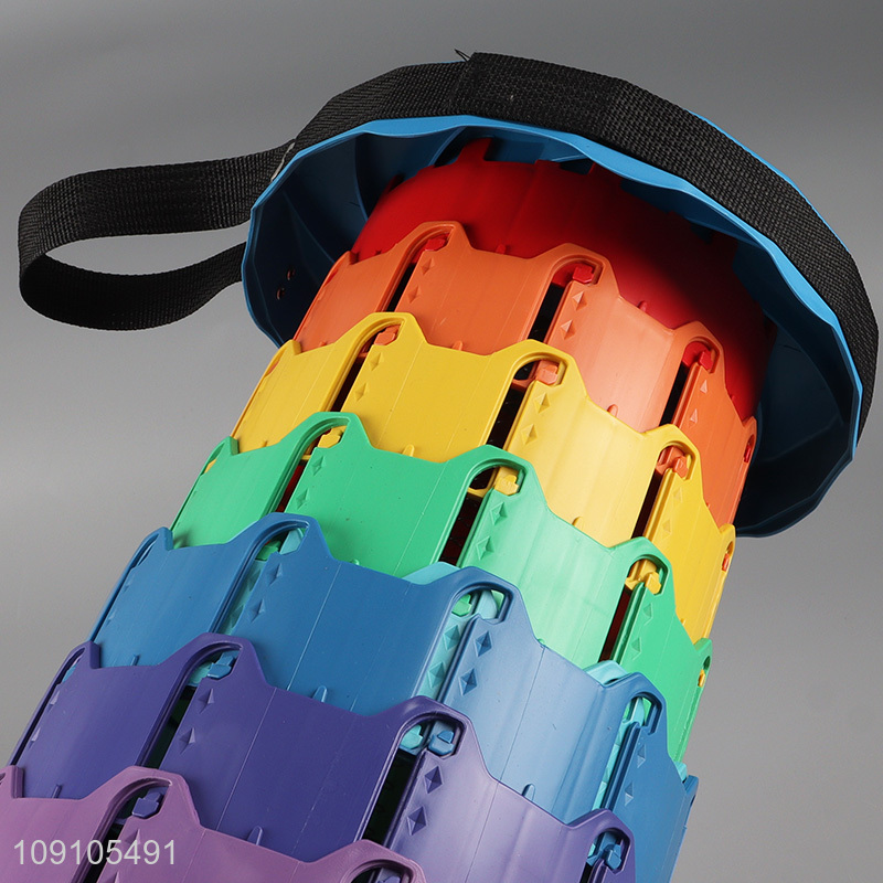 Low price folding household rainbow color stools for sale