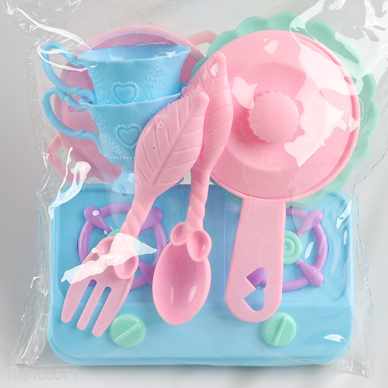 Factory supply plastic children kitchen toy pretend play set toys
