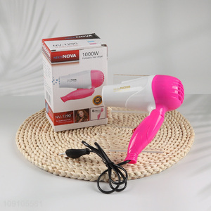 Online wholesale professional 1000w folding hair dryer for hair salon tool