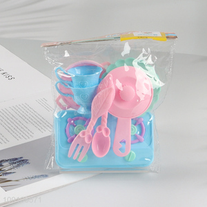 Factory supply plastic children kitchen toy pretend play set toys