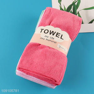 Good Quality 4 Pack Absorbent Microfiber Facial Towels Fast Drying Washcloth
