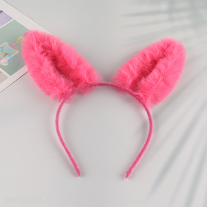Wholesale Cute Plush Bunny Ears Headband Rabbit Ears Hair Hoop for Kids