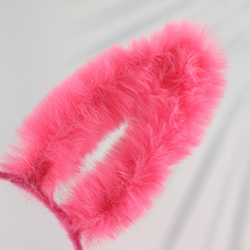 Wholesale Cute Plush Bunny Ears Headband Rabbit Ears Hair Hoop for Kids