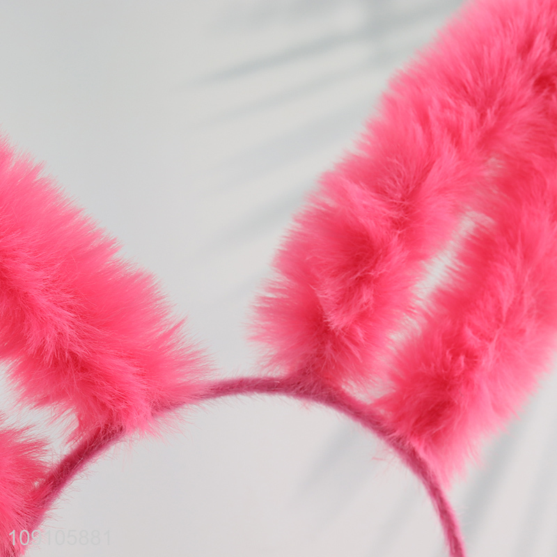 Wholesale Cute Plush Bunny Ears Headband Rabbit Ears Hair Hoop for Kids