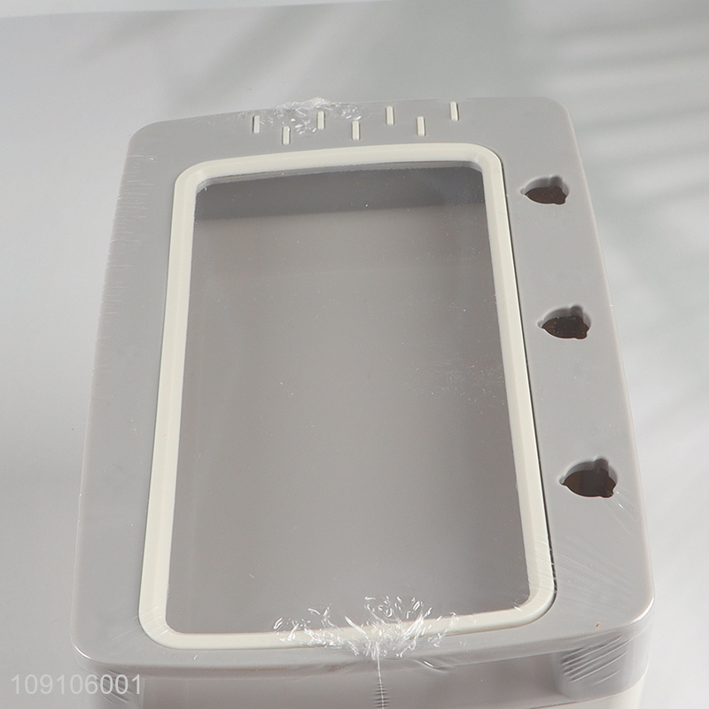 Factory supply plastic household wall-mounted tissue box for sale