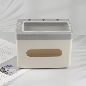 Factory supply plastic household wall-mounted tissue box for sale