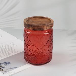 China factory glass sealed home kitchen storage jar with lid