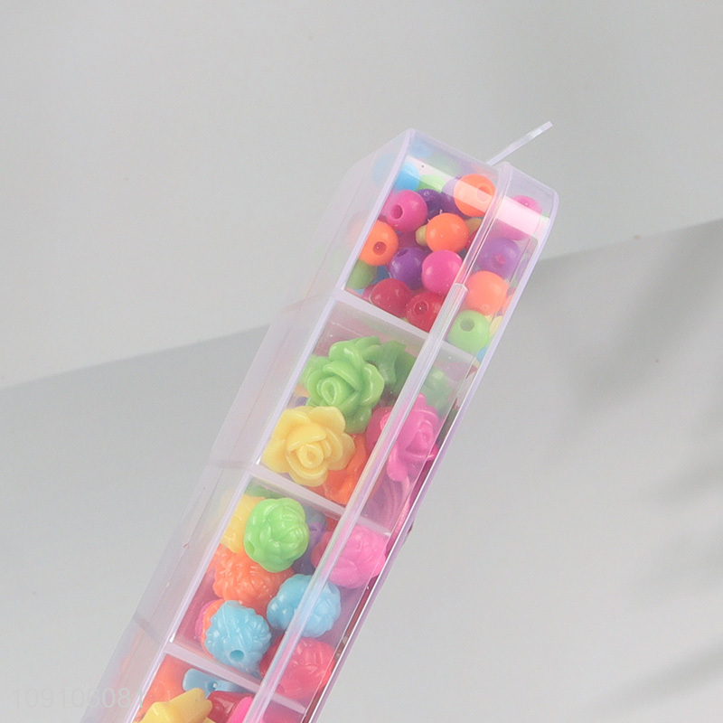 Yiwu market children plastic diy beads jewelry making toys