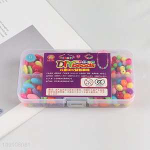 Yiwu market children plastic diy beads jewelry making toys