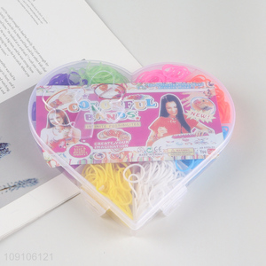 Low price creative colourful rubber bands diy bracelet making toys for kids