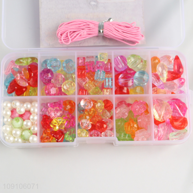 Top quality colorful beads diy beads jewelry making toys for kids