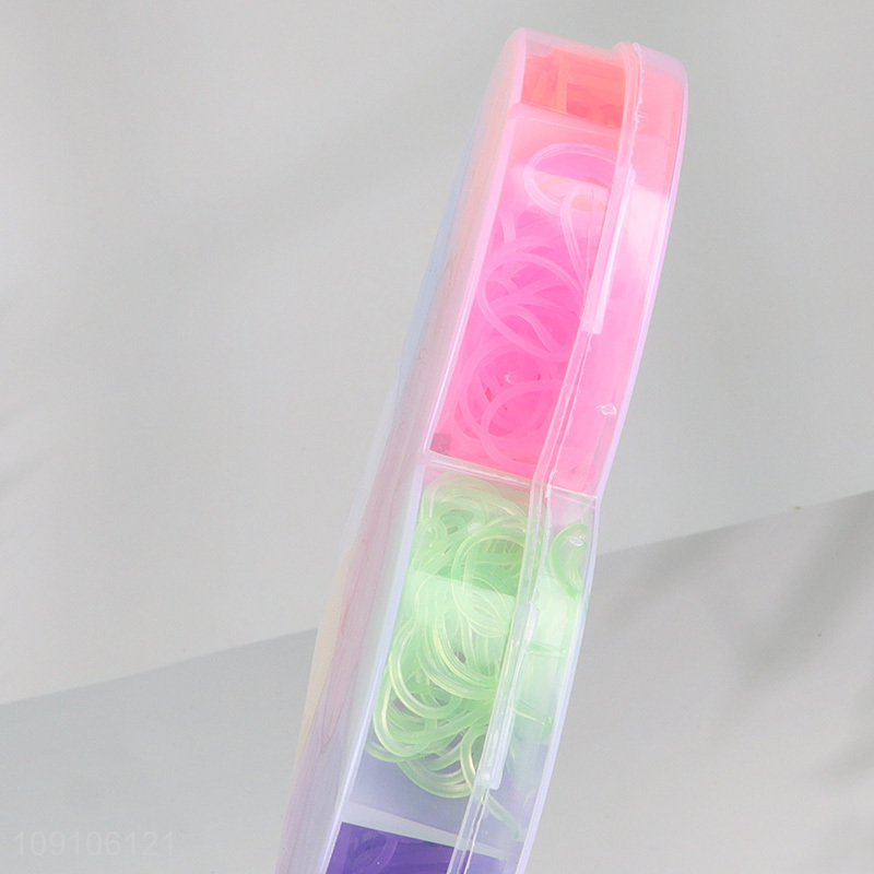 Low price creative colourful rubber bands diy bracelet making toys for kids