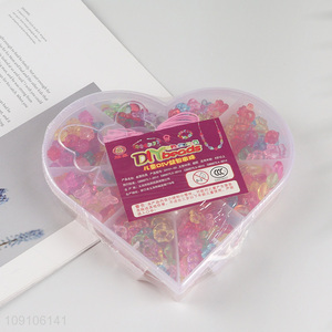 Most popular colorful beads diy beads jewelry making toys for kids