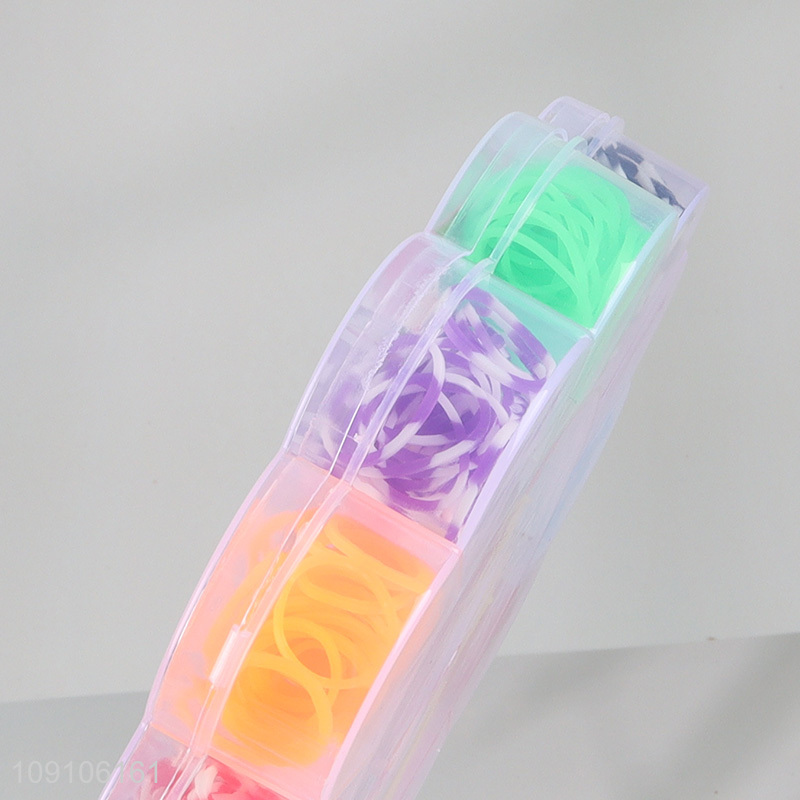 Latest products colourful rubber bands diy bracelet making toys for kids girls