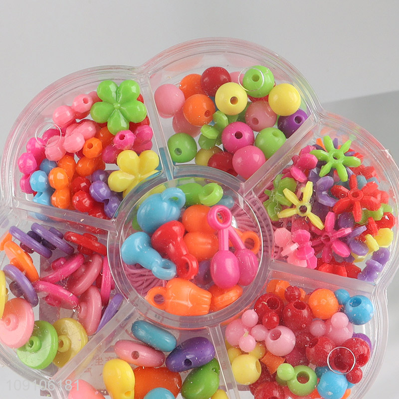 Good quality colorful beads diy beads jewelry making toys for kids