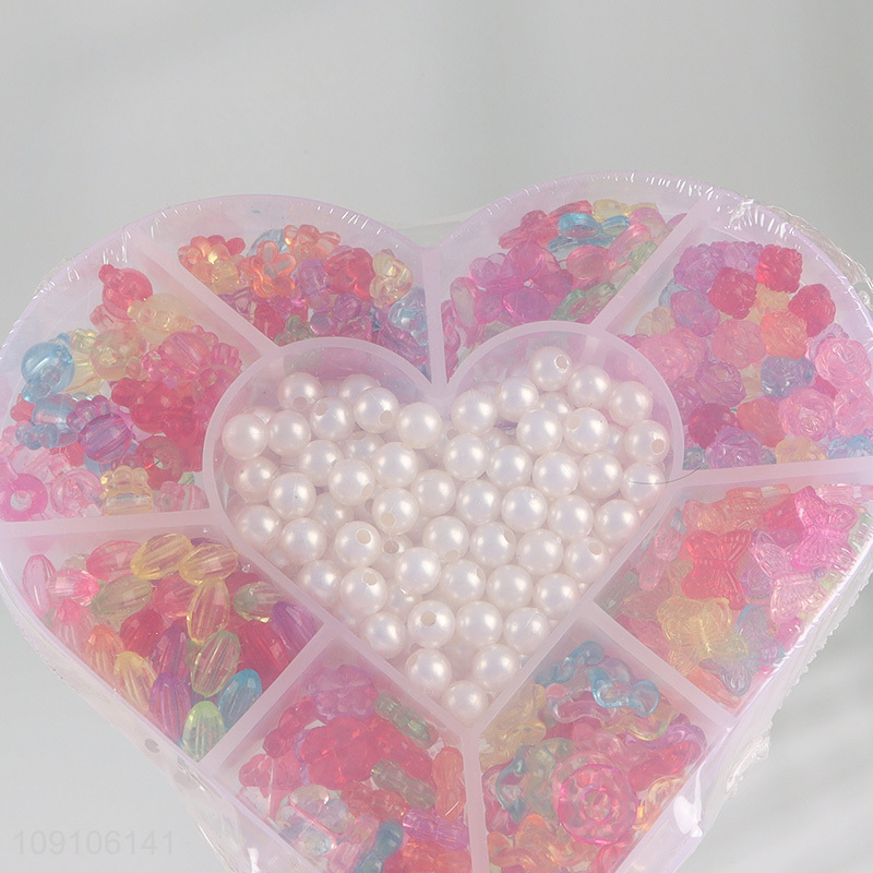 Most popular colorful beads diy beads jewelry making toys for kids