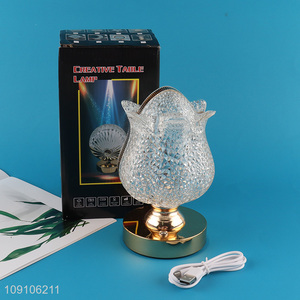 Wholesale Modern Crystal <em>Table</em> <em>Lamp</em> Gold Bedside <em>Lamp</em> Led Night Light