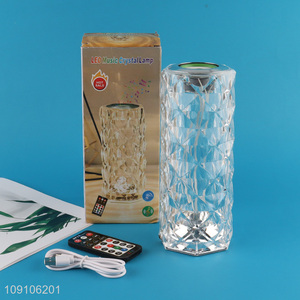 Good Quality Crystal <em>Table</em> <em>Lamp</em> USB Rechargeable Led Crystal Night <em>Lamp</em>