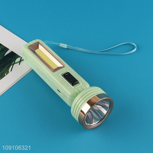 New Product Solar Rechargeable Led Flashlight Outdoor Emergency Lamp